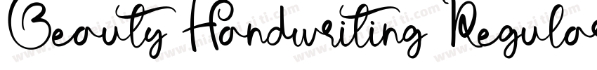 Beauty Handwriting Regular字体转换